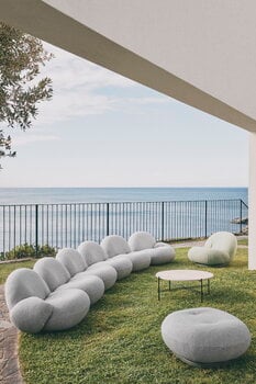 GUBI Pacha Outdoor lounge chair, swivel base, Chevron FR 008