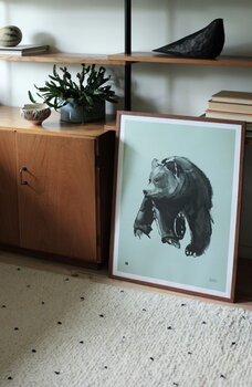 Teemu Järvi Illustrations Gentle Bear poster, 50 x 70 cm, spring green