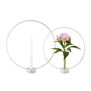 Klong Gloria candleholder, large, nickel