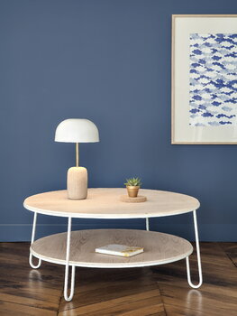 Hartô Eugenie coffee table 90 cm, oak - white