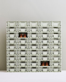 HAY Colour Crate, M, recycled plastic, mint, decoration image