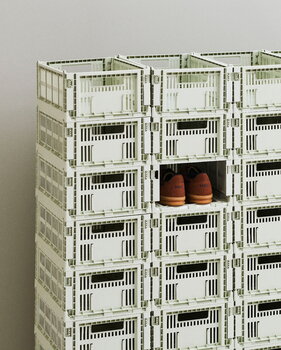 HAY Colour Crate, M, recycled plastic, mint, decoration image