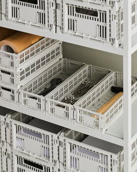 HAY Colour Crate, M, recycled plastic, grey, decoration image