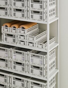 HAY Colour Crate, M, recycled plastic, grey, decoration image
