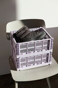 HAY Colour Crate, M, recycled plastic, lavender