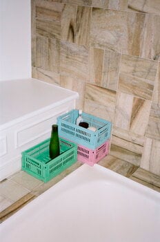 HAY Colour Crate, S, plastique recyclé, dusty rose