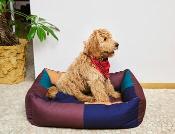 HAY HAY Dogs bed, L, burgundy - green