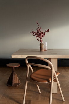 Hem Udon chair, natural beech - cognac leather