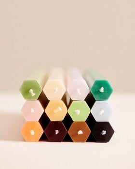 HAY Hexagon candle, 4 pcs, pastel