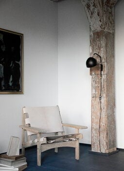 Klassik Studio Hunting Chair nojatuoli, tammi - luonnonvärinen nahka