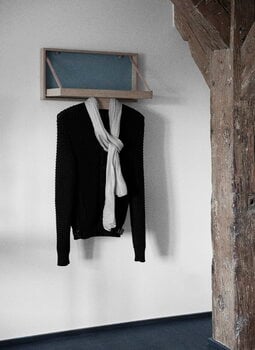 Klassik Studio Garderobenständer The Hanger, Eiche geseift – graublau