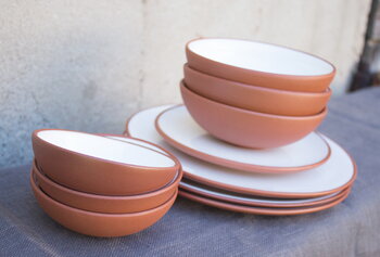 Vaidava Ceramics Earth dinner plate 22 cm, white