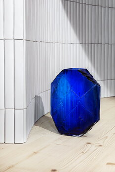 Iittala Kartta glasskulptur, 240 x 320 mm, ultramarine