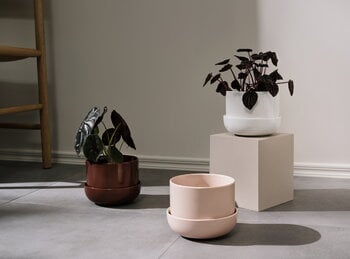 Iittala Nappula plant pot with saucer 170 x 130 mm, beige