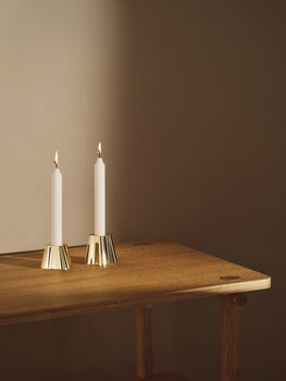 Iittala Aalto candleholder set, 2 pcs, brass, decoration image