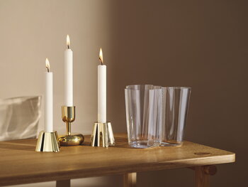 Iittala Aalto ljushållarset, 2 st, mässing