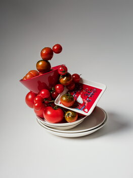 Iittala Assiette Taika, carrée, 12 x 12 cm, rouge