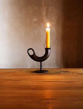 Nedre Foss Ildhane candleholder, black