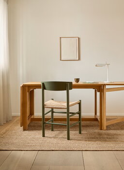Fredericia J39 Mogensen chair, khaki green - paper cord
