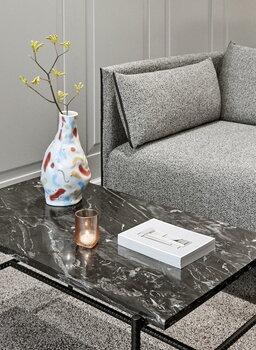 HAY Rebar sohvapöytä, 80 x 49 cm, musta - musta marmori