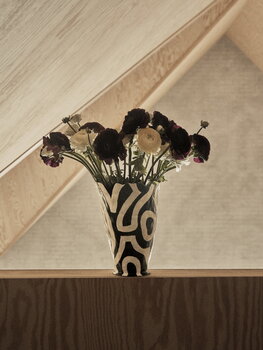 HAY Jessica Hans Shadow vase, black - white