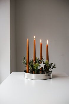 Klong Jubel Advent candleholder/vase, stainless steel, decoration image