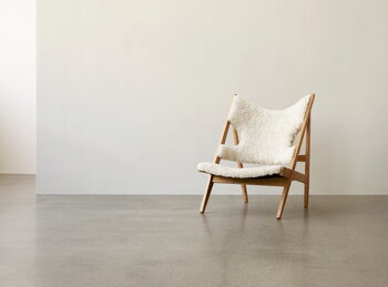 Audo Copenhagen Knitting Chair, oak - Nature sheepskin