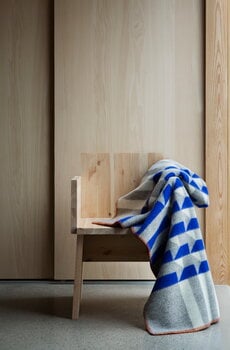 Røros Tweed Plaid Kvam, 135 x 200 cm, bleu