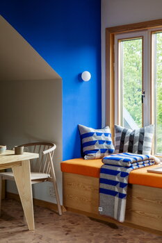 Røros Tweed Kvam cushion, 50 x 50 cm, blue