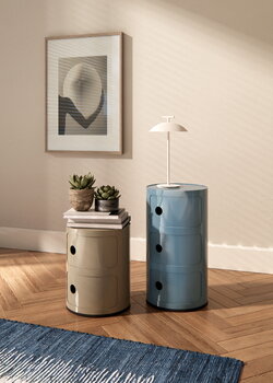 Kartell Componibili säilytyskaluste, 3-osainen, sky blue, sisustuskuva