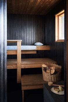 Kauniste Sauna linen runner, light blue