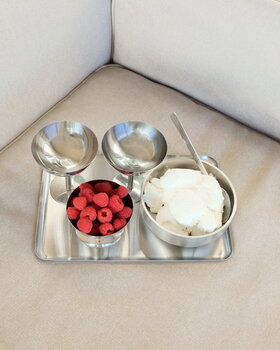 Nichba Ice Cup Low dessert bowl, polished stainless steel, decoration image