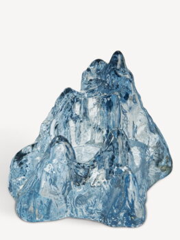 Kosta Boda Photophore Rock, 91 mm, bleu glace, image décorative