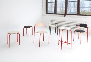 Lepo Product Moderno barstol, låg, röd - björk