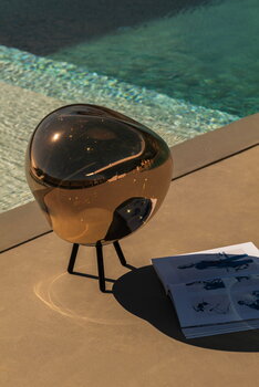 Tom Dixon Lampada portatile Melt, grande, oro - nero, immagine decorativa