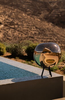 Tom Dixon Lampada portatile Melt, grande, oro - nero, immagine decorativa