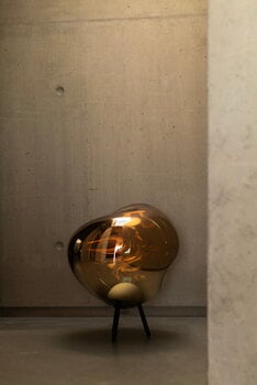 Tom Dixon Lampada portatile Melt, grande, oro - nero, immagine decorativa
