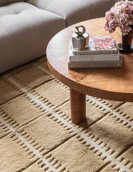 LAYERED Tapis en laine Lilly, moutarde