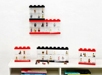 Room Copenhagen Lego Minifigure Display Case 8 vitriini, punainen