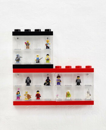 Room Copenhagen Lego Minifigure Display Case 8 vitriini, musta