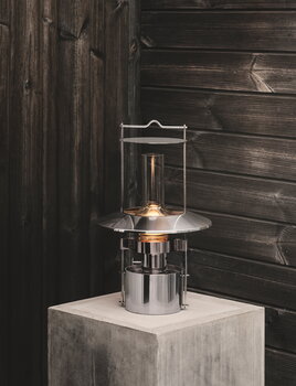 Stelton Lanterna da nave, LED portatile, acciaio, immagine decorativa