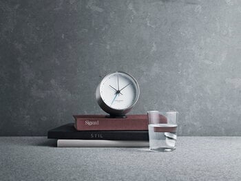 Georg Jensen Henning Koppel alarm clock, stainless steel