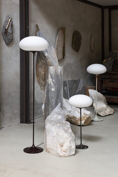 GUBI Stemlite floor lamp, 110 cm, dimmable, pebble grey
