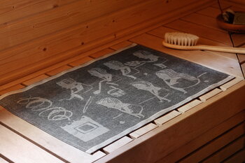 Lapuan Kankurit Coprisedile Naisten sauna 46 x 150 cm, nero - lino, immagine decorativa