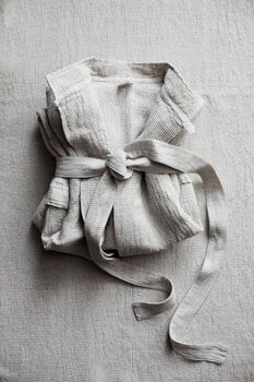 Lapuan Kankurit Terva bathrobe, white - linen