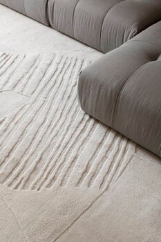 LAYERED Artisan Guild rug, bone white