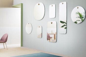 Miniforms Middle Brothers mirror,  65 x 95 cm, beech