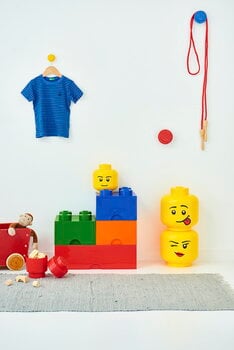 Room Copenhagen Lego Storage Brick 1 säilytysrasia, pyöreä, punainen