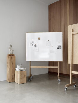 Lintex Wood Mobile Whiteboard, 150,8 x 196 cm, Weiß – Eiche