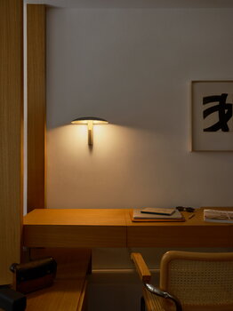 Marset Konoha wall lamp, white chalk, decoration image